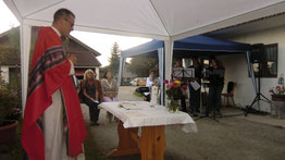 Nachprimiz an der Kapelle in Zell, Breitbrunn