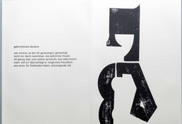 Woldemar Fuhrmann, Leporello, wortfluss, (Gedicht Albert Ostermaier) Siebdruck, 2022