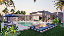 Nouveau programme immobilier MIRARI villas de luxe grand baie ile maurice 