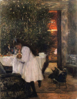 Franz Skarbina, Sotto l’albero di Natale (1892)