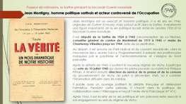 "Jean Montigny, député de la Sarthe (1924-1942), conseiller général et maire, acteur du régime de Vichy et de la collaboration durant la Seconde Guerre mondiale."