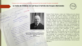 "Le maire Gaston Perrin Menier, maire de Château-du-Loir face à l'arrivée des troupes allemandes"