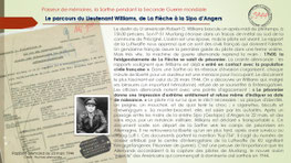"Rapport militaire allemand de la Luftwaffe, mars 1944, détaillant la capture de l'aviateur américain Robert G. Williams à la flèche, sarthe."
