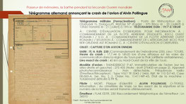 "Récit et archive du crash du Thunderbolt P-47 d'Alvin M. Pollingue, abattu par la Flak à Vaas le 17 juillet 1944".