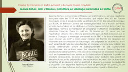 "Portrait de Jeanne Bohec, résistante française et instructrice en sabotage pendant la Seconde Guerre mondiale"