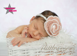 Mohair Haarband für Babyfotografie