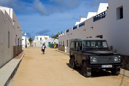 Sandpisten in Caleta del Sebo