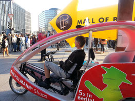 Fahrrad-Rikscha am Potsdamer Platz