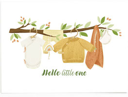 Postkarte - Hello little one