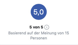 Super Bewertungen bei Facebook von meinen Kunden