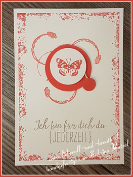 Karte mit Dreh-Effekt, Timeless Textures, So Dankbar, Ich bin für dich da, Stampin'Up! liebevoll und kreativ