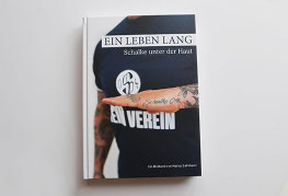 Cover des Bildbandes "Ein Leben lang – Schalke unter der Haut" von Marius Sahlmann