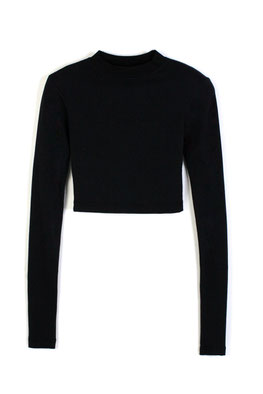 crop black top