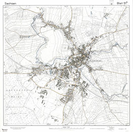 Stadtplan Radeberg 1936