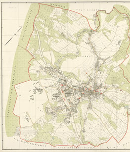 Stadtplan Radeberg 1927