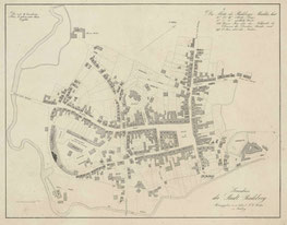 Stadtplan Radeberg 1873. SKD