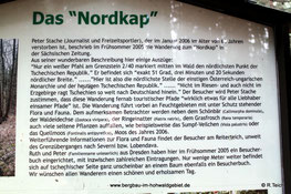 Infotafel am Nordkap / Hohwald