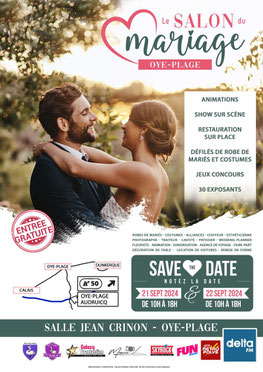 Salon du Mariage d'Oye-Plage 21 et 22 Septembre 2024