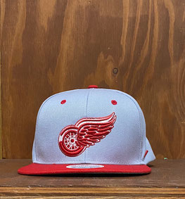 【NHL：デトロイト・レッドウィングス】Detroit Red Wings Zephyr Z11 Snapback Adjustable Hat　(Gray/Red)