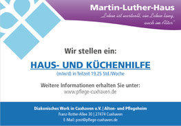 Martin Luther Haus Alten Und Pflegeheim Ambulanter Pflegedienst Und Betreutes Wohnen In Cuxhaven