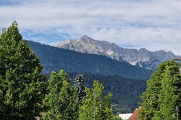Blick aus unserer Pension in Tirol