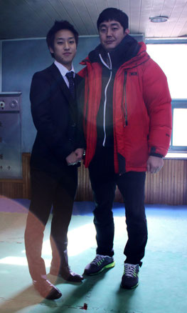 テコンドー部コーチと純選手