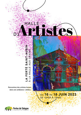 Claude Rossignol - Halle d'Artistes - La Ferté St-Aubin - 06-2023 - Affiche