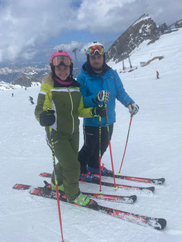 Lisa und Julian zur Ausbildung am Kitzsteinhorn