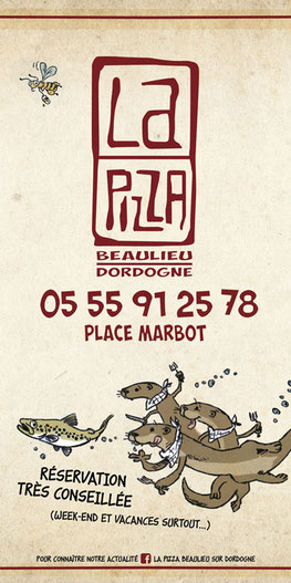 La Pizza- Beaulieu-sur-Dordogne - Ludovic PETNIOT - Graphiste Brive - Studio de Création