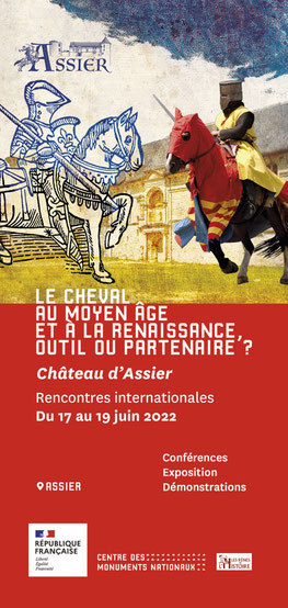 Dépliant - Rencontres internationales château d'Assier - Ludovic PETNIOT - Graphiste Brive - Studio de Création