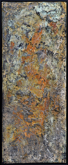 "Der Moment" 2017 Acryltechnik auf Leinwand 100 x 40 cm (gerahmt) //sold//