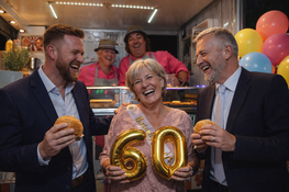Foodtruck als Highlight auf einer runden Geburtstagsfeier