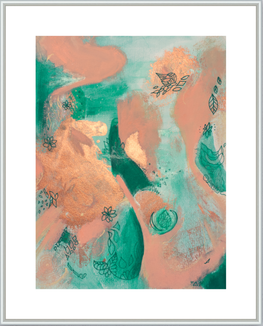 energie seelenbilder, energiebilder für die seele und Herz, Blau Rot und Goldene Perlfarbe die verzaubert, spirituelle Malerin Künstlerin, Originalmalerei kaufen