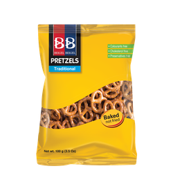 Pretzel malteado con sal  Kosher: Badatz Israel  Origen: Israel
