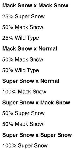 Genetik Mack Snows