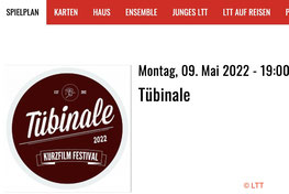 Die Tübinale im LTT! Das studentische Kurzfilmfestival der Uni Tübingen findet 2022 im Landestheater Tübingen Reulingen statt. 