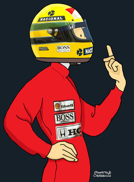 Ayrton Senna by Muneta & Cerracín
