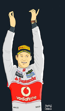Jenson Button by Muneta & Cerracín