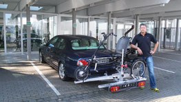 Ideale Transportmöglichkeit: Dreirad Heckträger fürs Auto