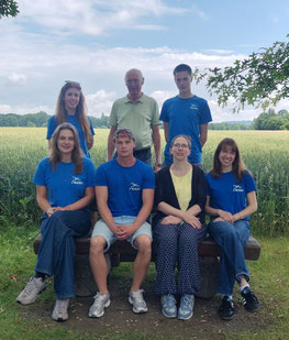 Aktuelles Werbeteam mit zwei Vorstandsmitgliedern der NABU-Gruppe (ab 29.06.26), Foto: E. Schilla
