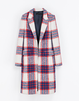 Zara check coat