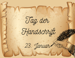 Handschrift, Schreibschrift lernen, Tag der Handschrift, schreiben lernen