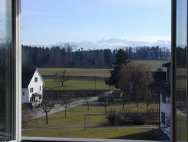 Bergsicht aus Wohnzimmer