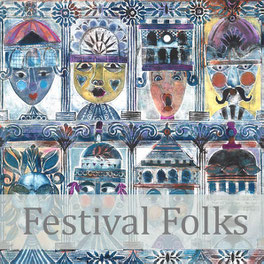 festival folks giclee art print