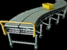 TRANSPORTADOR FLEXIBLE EXTENDIBLE DE RODILLOS LIBRES