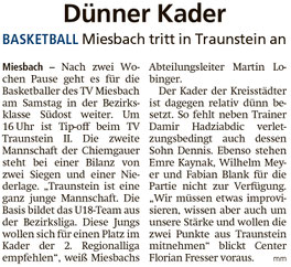 Artikel im Miesbacher Merkur am 21. Oktober 2023 - Zum Vergrößern klicken