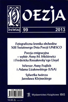 Prosa-Dokumentation "Entzeitlicht" / "POESIE heute", Nr.99, Literaturzeitschrift, IBiS, Warschau, Polen 2013