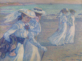 Théo VAN RYSSELBERGHE (1862 - 1926), The promenade, 1901, Oil on canvas, 97x 130, 1901 © Brussels, MRBAB/KMSKB