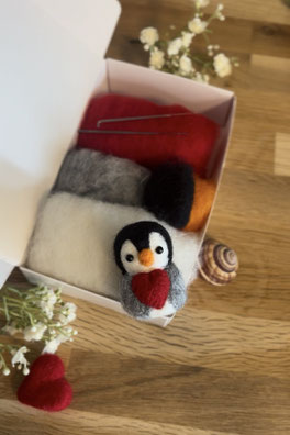 Anleitung, Pinguin, Filzen