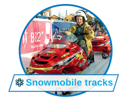 Fun events with snowmobile tracks